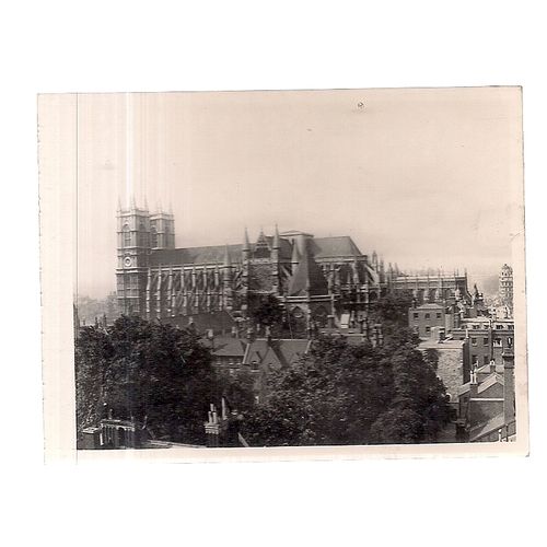 WESTMINSTER ABBEY, SOUTH..small vinatge photo =