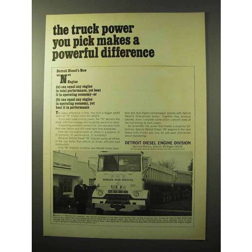 1964 General Motors Detroit Diesel N Engine Ad