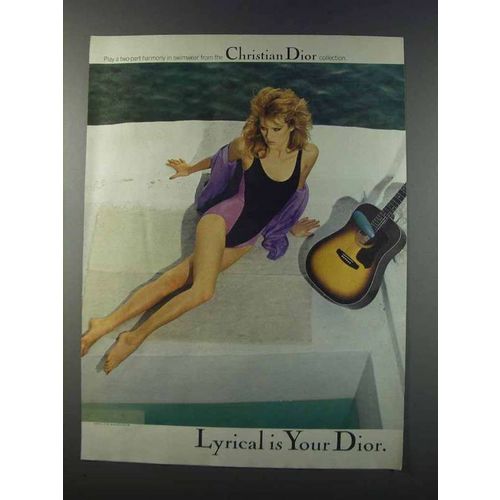 1981 Christian Dior Swimwear Ad - Lyrical