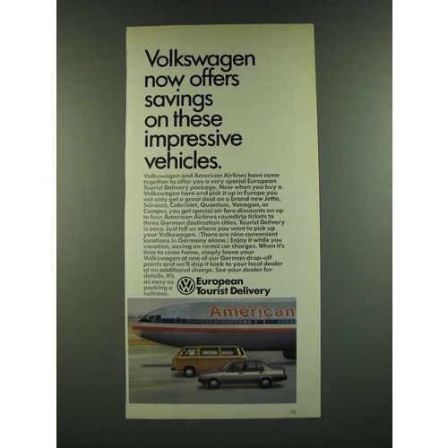 1986 Volkswagen Cars Ad - Offers Savings on These Impressive Vehicles