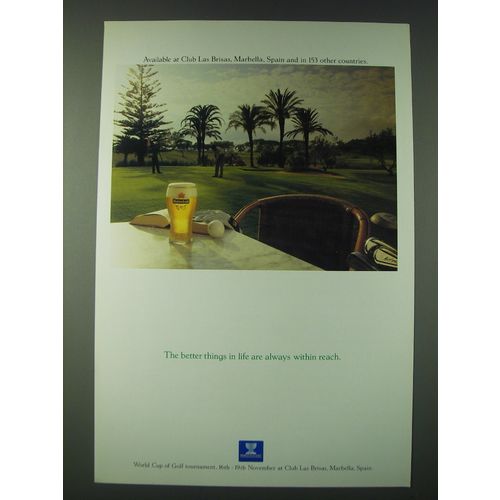 1989 Heineken Beer Ad - Available at Club Las Brisas, Marbella, Spain