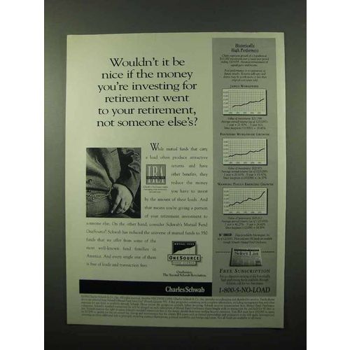 1996 Charles Schwab Retirement Ad - You're Investing