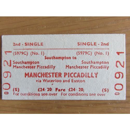 BR Southampton - Manchester Piccadilly Single Ticket