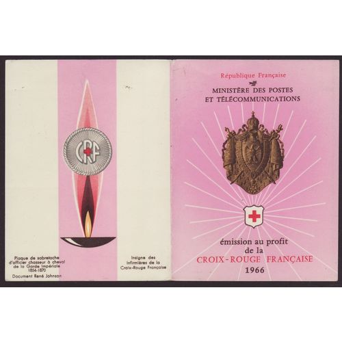France 1966 SG XSB16 UMM Booklet - Red Cross/Semi-postal (E-382)