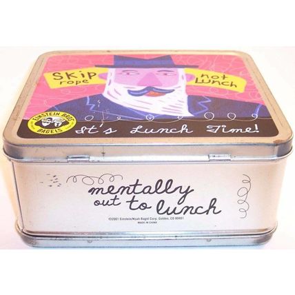 Pre-Owned Einstein Bros. Bagels Collectible Metal Lunchbox 2001