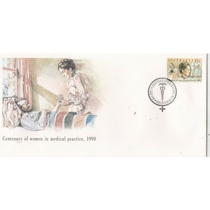 Australia 1990 Women in Medical Practice FDC Melbourne cancel Unaddressed VGC