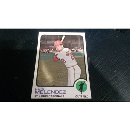1973 Topps Card # 047 Luis Melendez Very Good-Excellent (4) St Louis Cardinals