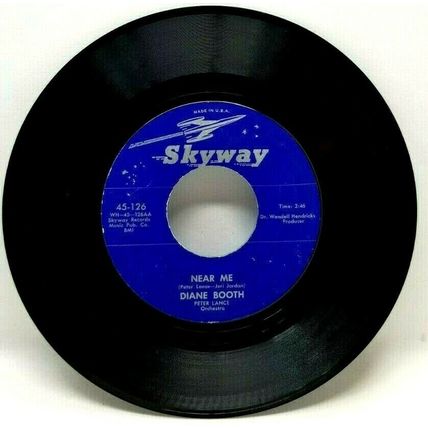 Diane Booth Fly By Night Love Near Me 45rpm Record (S2A)
