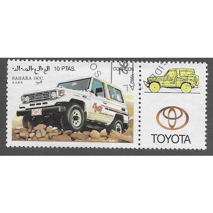 1992 10PTS 'SAHARA OCC. -VEHICLES' C.T.O FINE USED (EBID75-912)