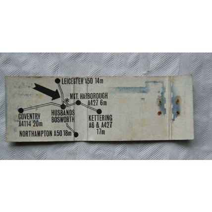 old Matchbook Cover - L'Auberge, Husbands Bosworth