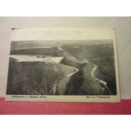 URFTTALSPERRE b. GEMUND, EIFEL, GERMANY unused antique postcard =