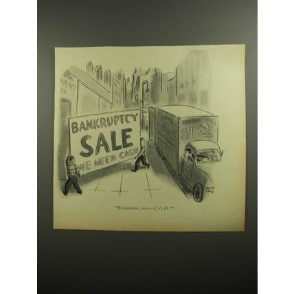 1954 Cartoon by Robert Day - Remember, now - C.O.D.