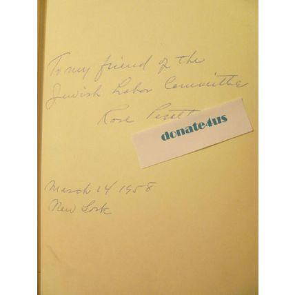 RARE SIGNED COPY DAYS OF OUR LIVES by ROSE PESOTTA 1958 HARDCOVER