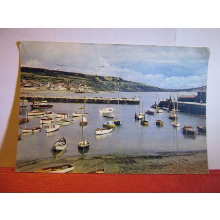 THE HARBOUR, LYME REGIS, DORSET . used postcard by J. Arthur Dixon 1967 pm =