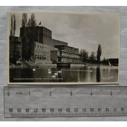 vintage Postcard Skakespeare Memorial Theatre, Stratford on Avon