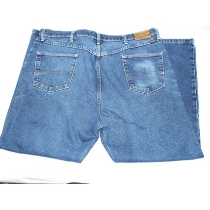 Excellent Mens Wrangler Regular Fit Premium Quality Jeans Size 42x30 Blue Denim