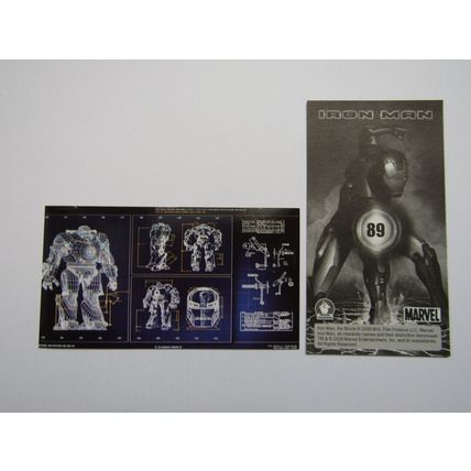 Marvel - Iron Man The Movie 2008 - Preziosi Sticker Drop-down Choice (e18)