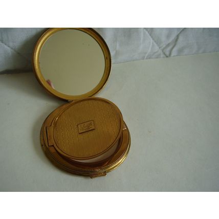 Vintage Mascot ASB Powder Compact Floral Bouquet A S Brown 1940s