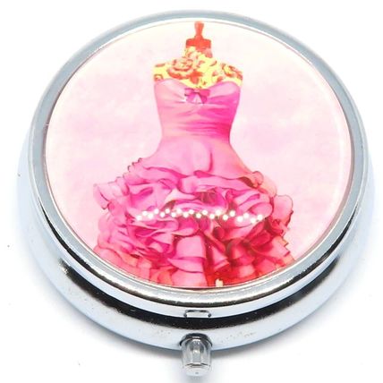 Pink Dress Pill Box 2 CM - Ladies Gift Storage