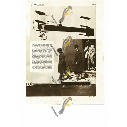 Wilbur & Orville Wright With Horace Short In UK, 1910, Book Illustration, 1935