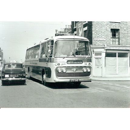 Black & White Photograph of Skills Motor Coaches Ltd. - GTO 64D