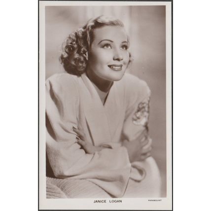 Actress Janice Logan, c.1940 - Picturegoer RP Postcard