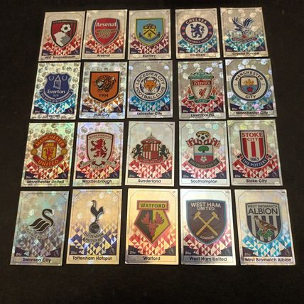 MATCH ATTAX 2016/17 Premier League - Full Set Of Twenty Foil Club Badges