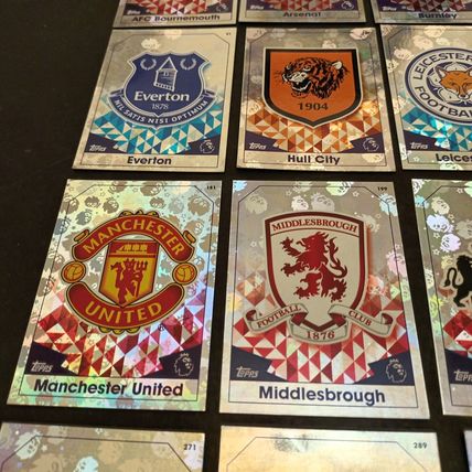 MATCH ATTAX 2016/17 Premier League - Full Set Of Twenty Foil Club Badges
