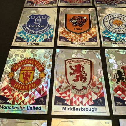 MATCH ATTAX 2016/17 Premier League - Full Set Of Twenty Foil Club Badges