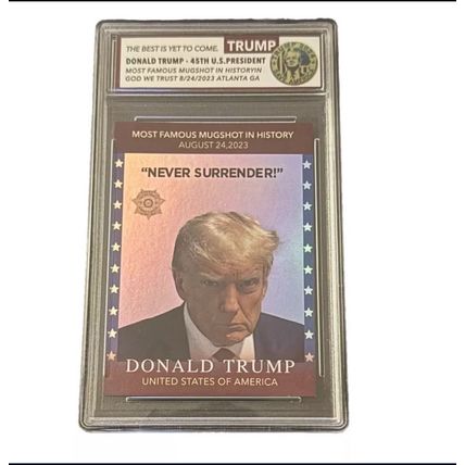 Donald Trump 2023 Mug Shot MAGA Trading Card - Special Edition MINT
