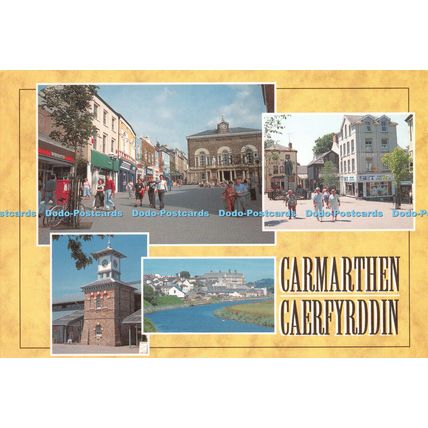 D100732 Carmarthen Caerfyrddin. Pembrokeshire Eye Postcards. Multi View