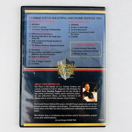 American Rifleman Combat Focus Shooting & Home Defense Tips DVD