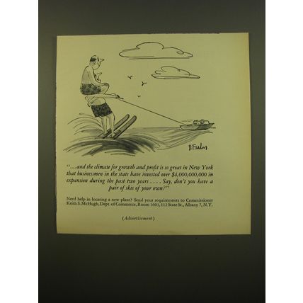 1961 New York State Department of Commerce Ad - and the climate for growth