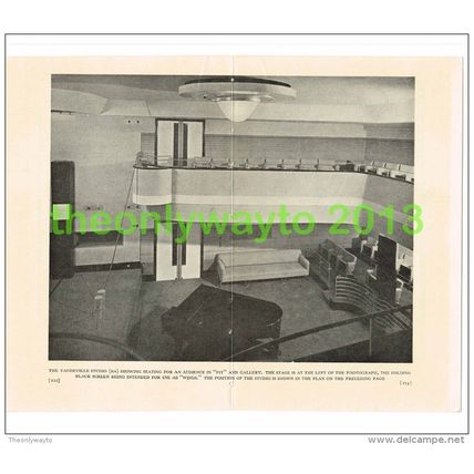 VAUDEVILLE STUDIO, BROADCASTING HOUSE, LONDON, Book Illustration, c1930