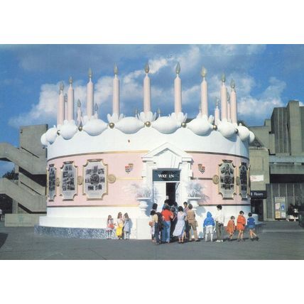 South Bank Festival Hall Decorated As A Cake London Postcard