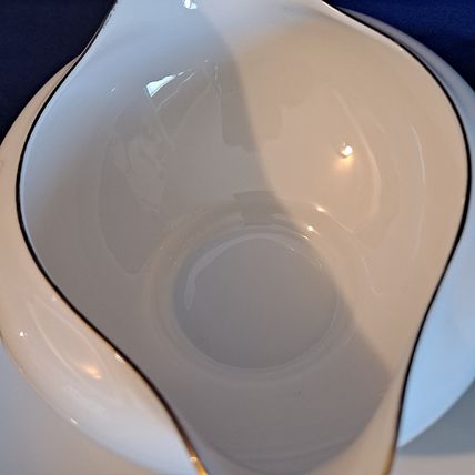 KAYSONS Fine China GOLDEN RHAPSODY GRAVY BOAT & Underplate Bowl Plate Japan 1961