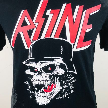 Rise As 1ne One Helmet Skeleton S Mens Black Graphic T-Shirt Short Sleeve Shirt