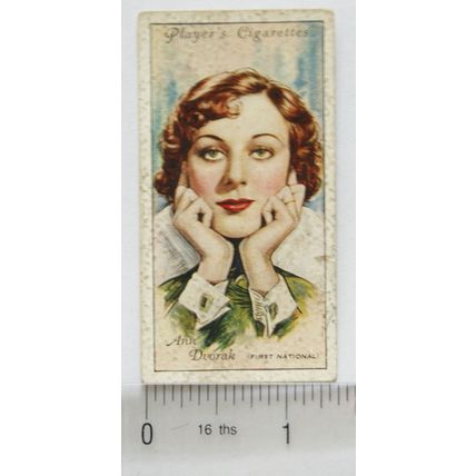 1934 Players Film Stars 2nd Series No. 18 Ann Dvorak