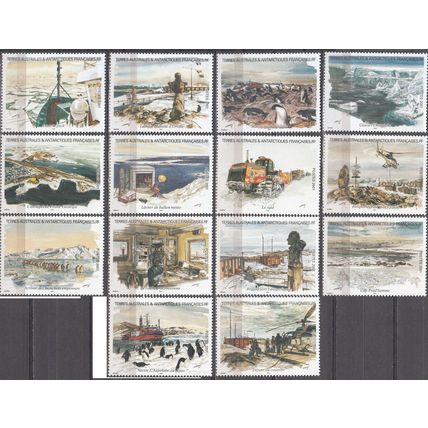 TAAF 2001 Michel 459 - 472 Neuf ** Cote (2005) 50.40 € Aquarelles de Serge Marko