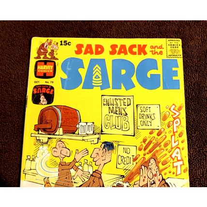 Silver Age Harvey Comics Vol. 1 # 78 Sad Sack And The Sarge 5.0 Or Better 1969