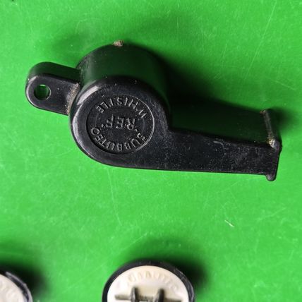 Subbuteo HW REFEREE AND LINESMEN AND WHISTLE
