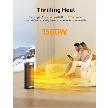 Dreo Space Heaters for Indoor Use, Electric Heater with Remote for Bedroom Large