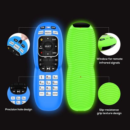 2 PCS] Protective Case for Directv Remote, Silicone Cover Lightweight anti Slip