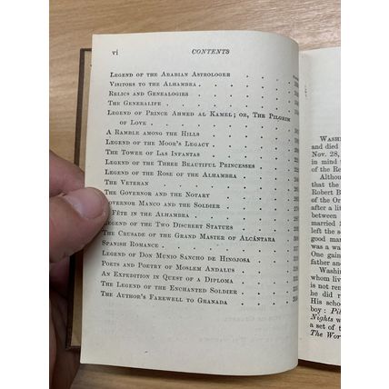 1917 WASHINGTON IRVING "THE ALHAMBRA" FICTION USA HARDBACK BOOK (P3)