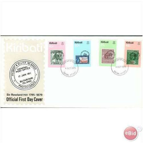 Kiribati FDC 1979 - SG 100-103 - Rowland Hill Death Centenary
