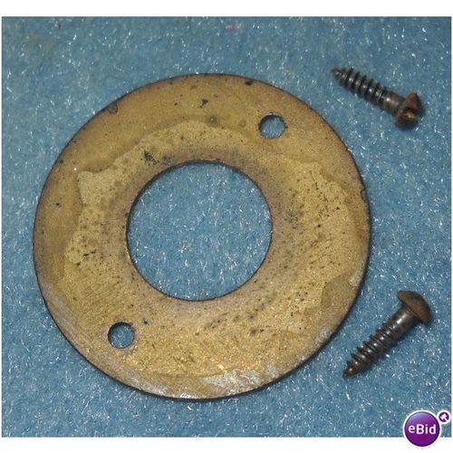 Oak Telephone Crank Handle Trim Plate Escutcheon Western Electric