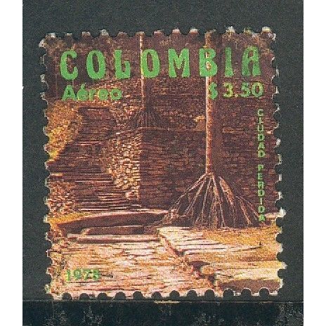 Colombia stamps 1978 - SG1440 - Air - 3p.50 - Tayronan Lost City - MWG