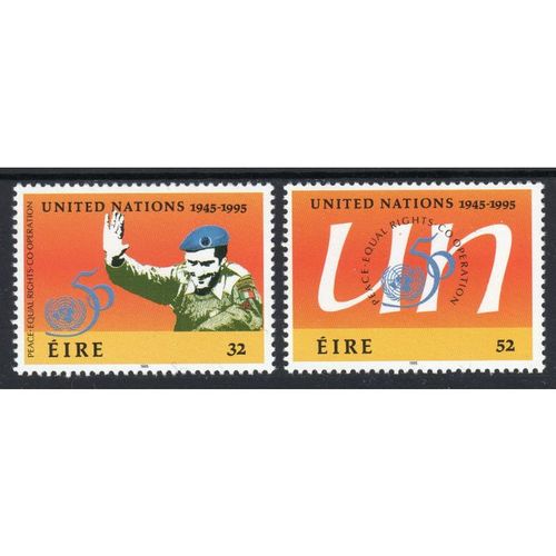 Ireland 1995 Sg976 - Sg977 UNITED NATIONS SET UN MOUNTED MINT MNH (E47)