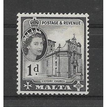 Malta.SG268 1d Victory Church.Mounted Mint.Dec19a