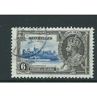 seychelles stamp silver jubilee sg 128 sg 128 vfu